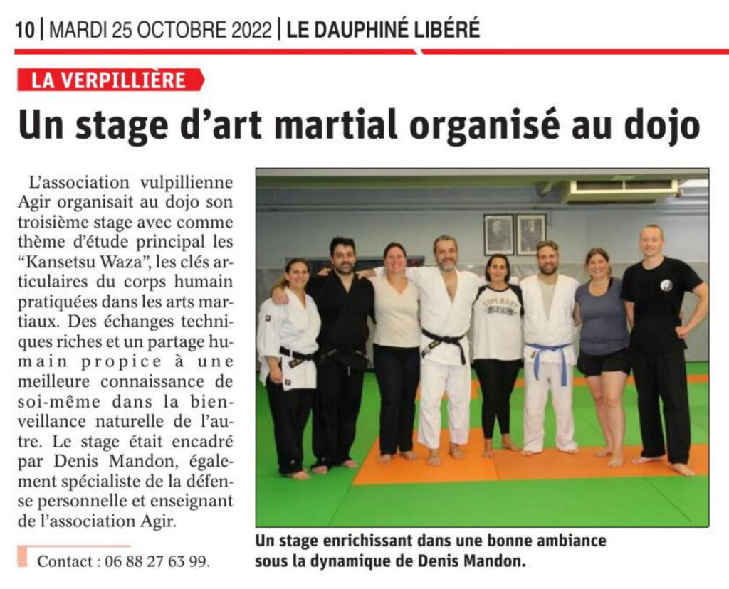 Denis-Mandon-pratiques-arts-martiales-defense-personnelle-budo-bujutsu-actualites-2022-10 stage denis