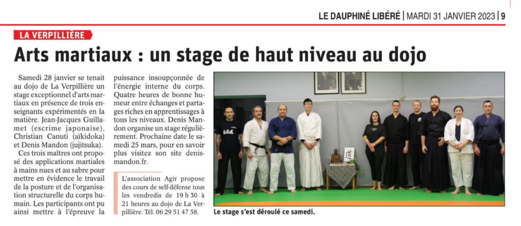 Denis-Mandon-pratiques-arts-martiales-defense-personnelle-budo-bujutsu-actualites-2023-01-28 Stage Denis Jean-Jaques Christian