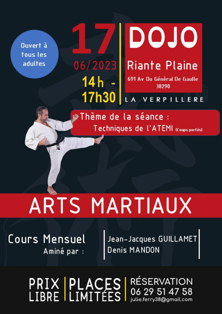 Denis-Mandon-pratiques-arts-martiales-defense-personnelle-budo-bujutsu-actualites-2023-16-17-Stage-Denis-Dojo-La-verp